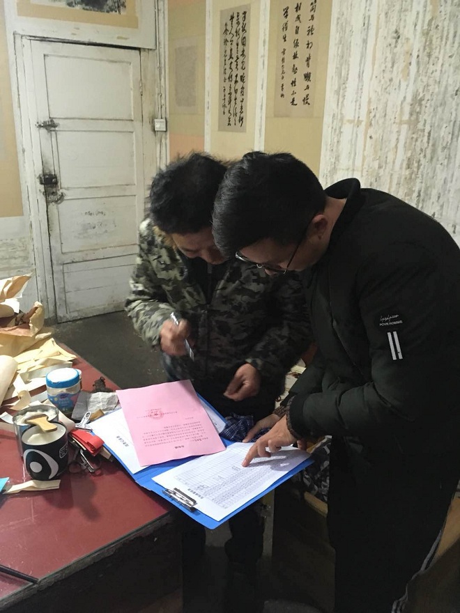 入戶送防雪告知函，提高住戶安全意識